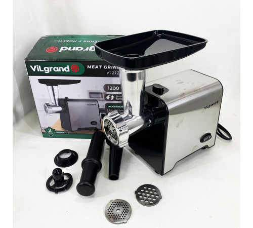 Мясорубки для ресторанов VILGRAND V1212MG 1200 Вт, Мясорубка 2000 вт, Мясорубка металлическая WB-52