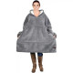 Плед с капюшоном для взрослых, Оригинальный плед с рукавами Huggle Hoodie рукавами IG-38