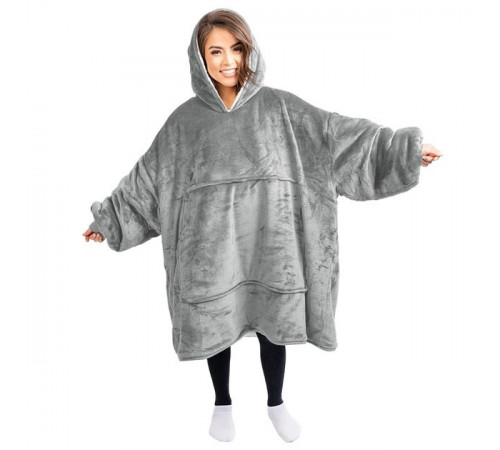 Плед с капюшоном для взрослых, Оригинальный плед с рукавами Huggle Hoodie рукавами IG-38