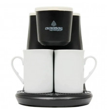 Капельная электрическая кофеварка для дома на 2 чашки Crownberg CB-1568 500Вт KA-93