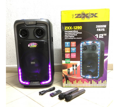 Акустическая система с поддержкой bluetooth ZXX-1290, Мощная переносная акустическая система RI-17