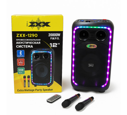Акустическая система с поддержкой bluetooth ZXX-1290, Мощная переносная акустическая система RI-17