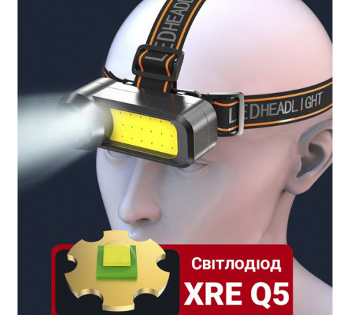 Фонарь на голову для зсу WH-1707-XPE+COB, Налобный светильник для точных работ Налобный фонарь сто YT-89