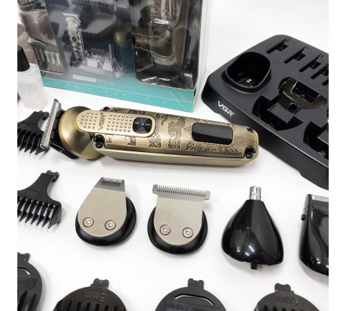 Электрическая машинка для стрижки мощная VGR 6 в 1 V-095, Машинка для стрижки мужская IL-13