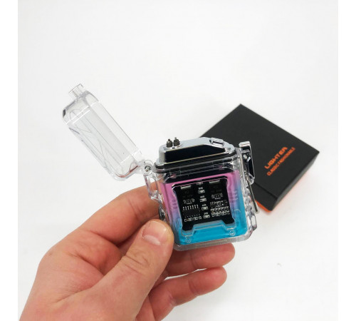 Зажигалка USB с индикатором заряда, Подарок другу зажигалка Отличный подарок для мужчины NL-52