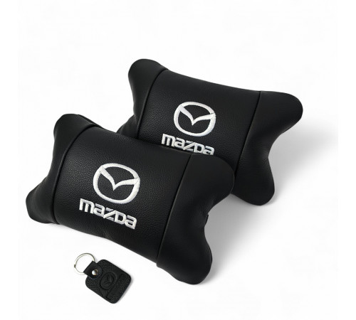 Подушки для шиї на підголівник Mazda Мазда, Подушки з логотипом від виробника на крісло в авто AC-18