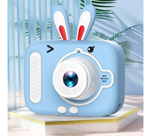 Детский цифровой фотоаппарат X900 Rabbit. Цвет: голубой AZ-42