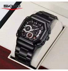 Наручные мужские часы стильные деловые SKMEI 9359BK, Наручные мужские классические бизнес-часы CN-19