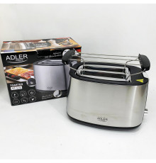 Тостер для дома и офиса Adler AD 3214 900Вт, Хороший тостер для хлеба кухонный ID-96
