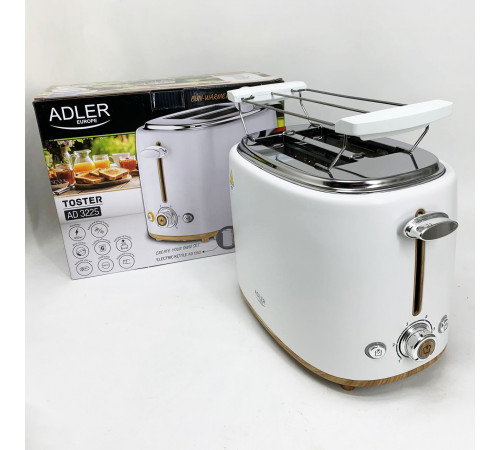 Тостер для гренок с подогревом Adler, Тостерница для кухни Кухонный тостер тостов LA-53