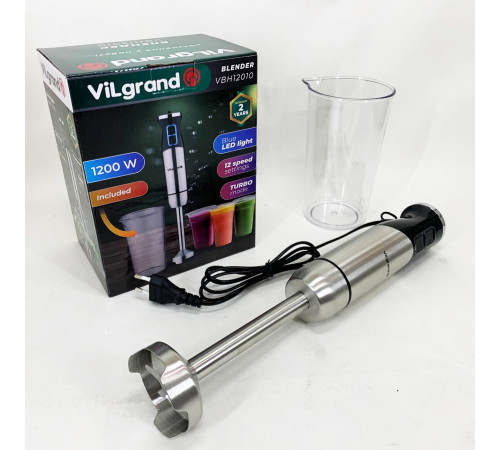 Блендер с стаканом в комплекте VILGRAND, Блендер с разными насадками чашей, Погружные блендеры для дома WJ-54