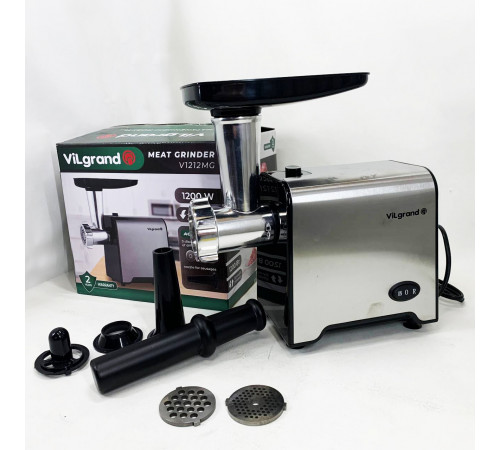 Мясорубки для ресторанов VILGRAND V1212MG 1200 Вт, Мясорубка 2000 вт, Мясорубка металлическая WB-52