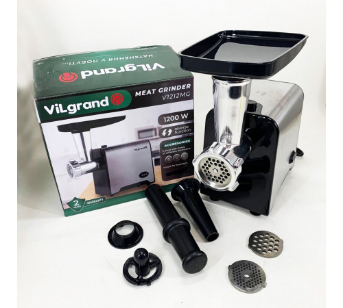 Мясорубки для ресторанов VILGRAND V1212MG 1200 Вт, Мясорубка 2000 вт, Мясорубка металлическая WB-52