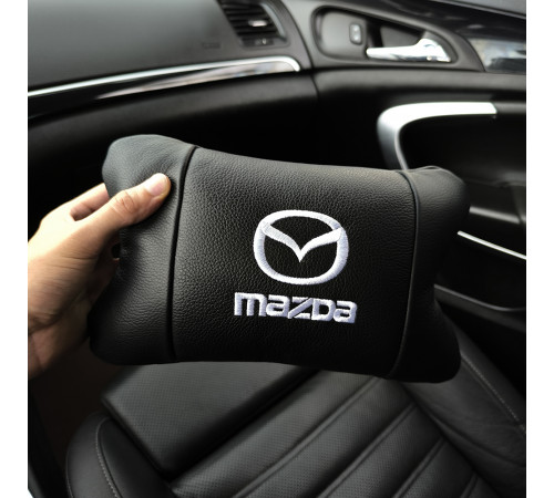 Подушки для шиї на підголівник Mazda Мазда, Подушки з логотипом від виробника на крісло в авто AC-18
