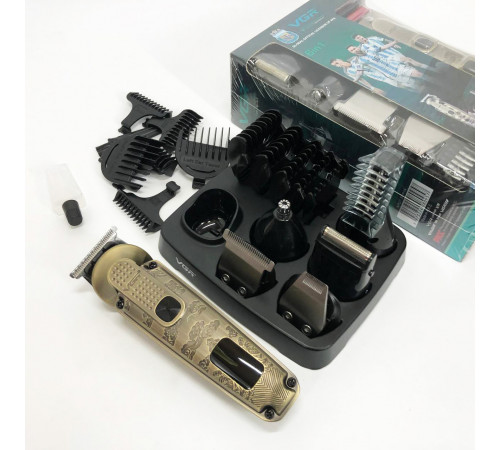 Электрическая машинка для стрижки мощная VGR 6 в 1 V-095, Машинка для стрижки мужская IL-13