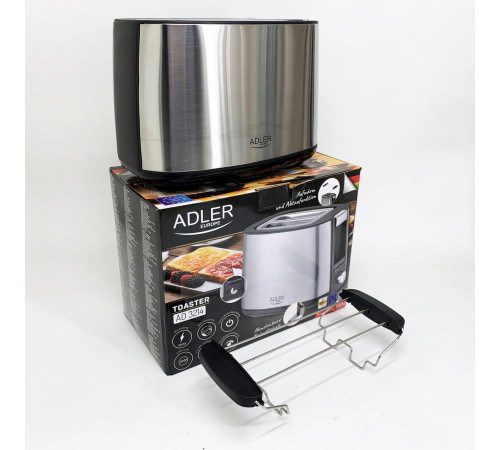 Тостер для дома и офиса Adler AD 3214 900Вт, Хороший тостер для хлеба кухонный ID-96