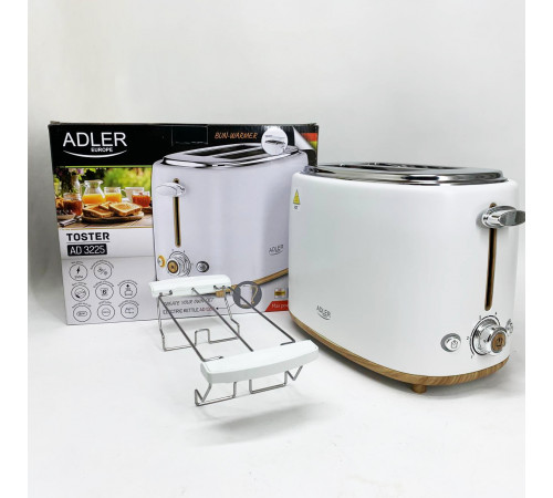 Тостер для гренок с подогревом Adler, Тостерница для кухни Кухонный тостер тостов LA-53