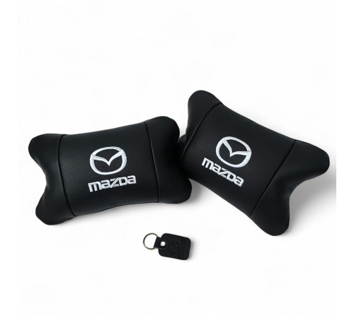 Подушки для шиї на підголівник Mazda Мазда, Подушки з логотипом від виробника на крісло в авто AC-18