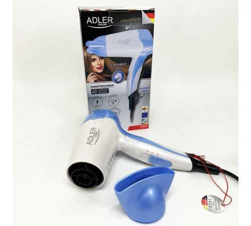 Мощный фен для сушки и укладки волос Adler, Фен для укладки прически Профессиональный объема JF-88