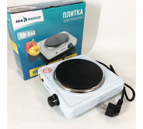 Потужна настільна плита для дому Sea Breeze SB-060 1000Вт, Дискова плита для дому IK-86