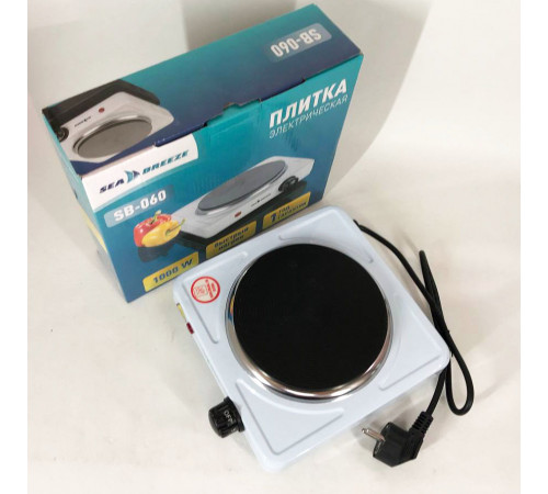 Потужна настільна плита для дому Sea Breeze SB-060 1000Вт, Дискова плита для дому IK-86