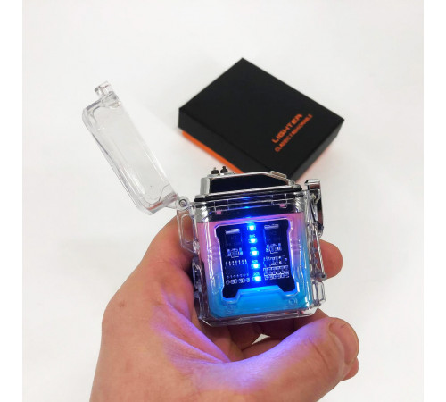 Зажигалка USB с индикатором заряда, Подарок другу зажигалка Отличный подарок для мужчины NL-52