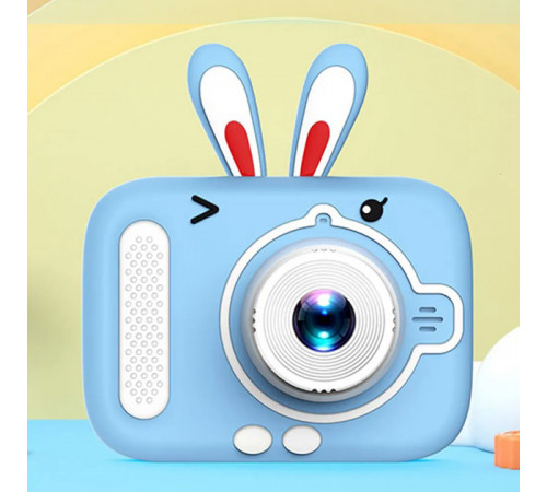 Детский цифровой фотоаппарат X900 Rabbit. Цвет: голубой AZ-42