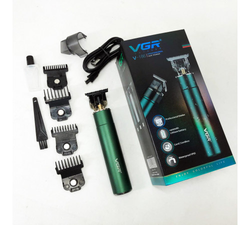 Домашняя машинка аккумуляторная для стрижки волос VGR, Набор для стрижки с зарядкой GY-60
