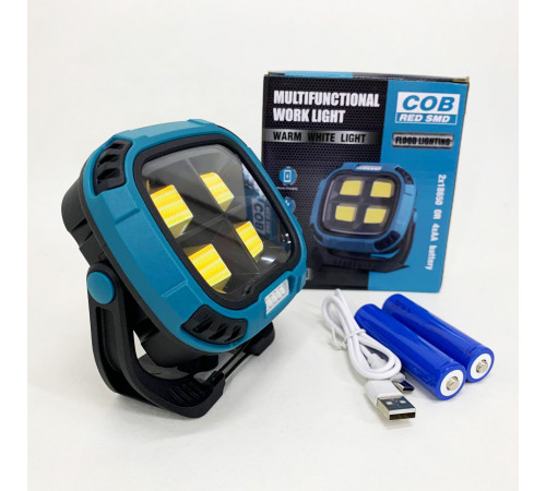 Фонарь кемпинг W894-1-4COB(White+Yellow)+5SMD(Red) Power bank NL-30