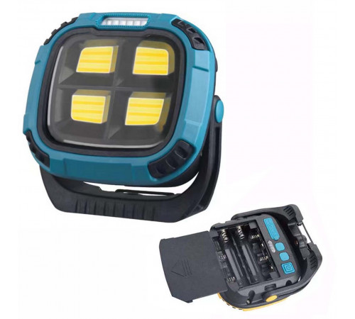Фонарь кемпинг W894-1-4COB(White+Yellow)+5SMD(Red) Power bank NL-30