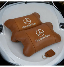 Подарок подушка дорожная Mercedes-Benz Мерседес, Автомобильная подушка для шеи с лого ZM-95