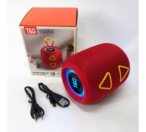 Bluetooth колонка с качественными басами TG655, Колонка акустическая для улицы, Блютуз аудио приемник LZ-25