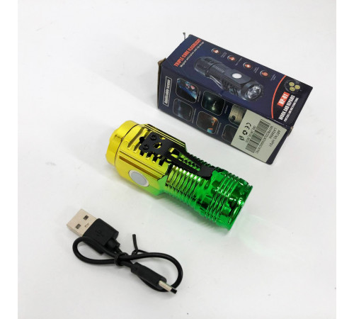 Ліхтар суперяскравий PLD-HP01-3LED, Ліхтар протиударний водонепроникний Світлодіодний із зумом YW-63 за 215 грн