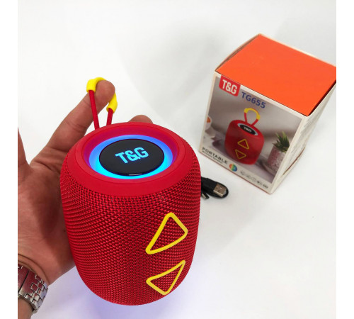 Bluetooth колонка с качественными басами TG655, Колонка акустическая для улицы, Блютуз аудио приемник LZ-25