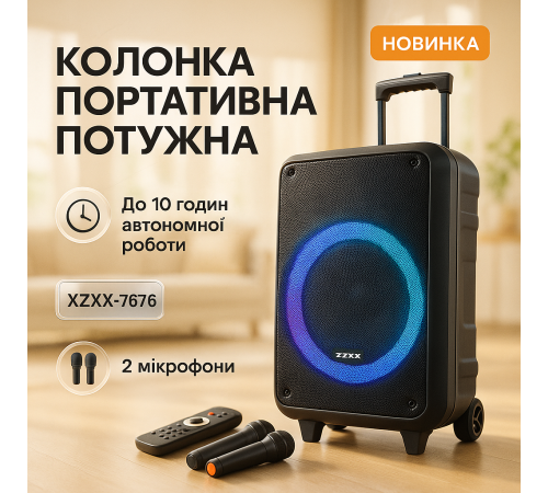 Колонка з якісним звуком для домашніх вечірок, Портативна акустична колонка з бездротовим зв’язком YH-52