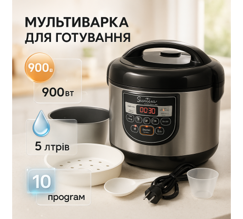 якісна мультиварка, Мультиварка для дому, Мультиварка з безліччю програм Найкраща DC-17