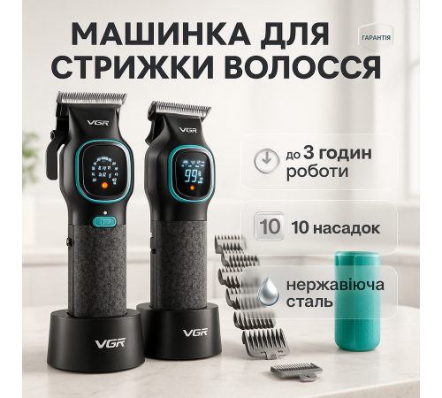Машинка для різних стрижок акумуляторна, Професійний бездротовий тример, Тример для волосся портативний EI-50