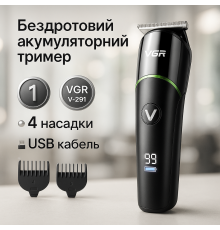 Машинка для стрижки волосся з різними насадками, Домашня машинка акумуляторна для стрижки волосся AJ-85