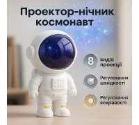 Светильник проектор космонавт лазерный астронавт, Проектор небо лазерный, Ночник-проектор в спальню OE-34