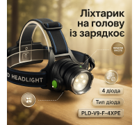 Потужний ліхтар для нічної риболовлі PLD-T115-PM30-TG, Акумуляторний налобний ліхтар Налобний SM-61