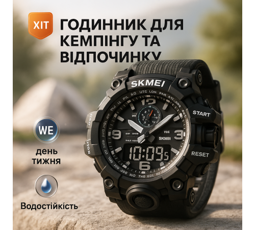Спеціальний годинник для військової операції SKMEI, Чоловічий тактичний військовий годинник VC-79