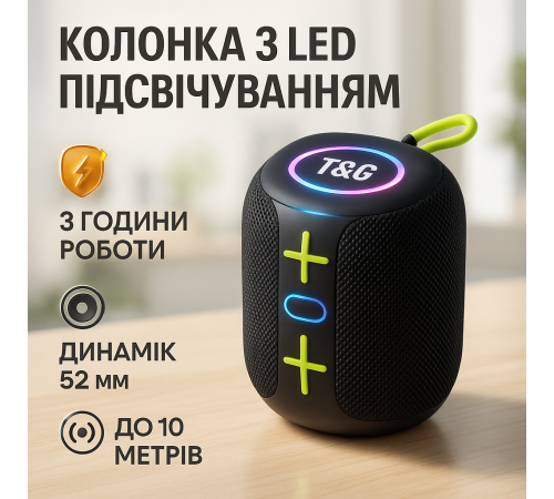 Колонка портативна акумуляторна TG658, Недорогі портативні колонки, Бездротова колонка переносна гучна TL-82