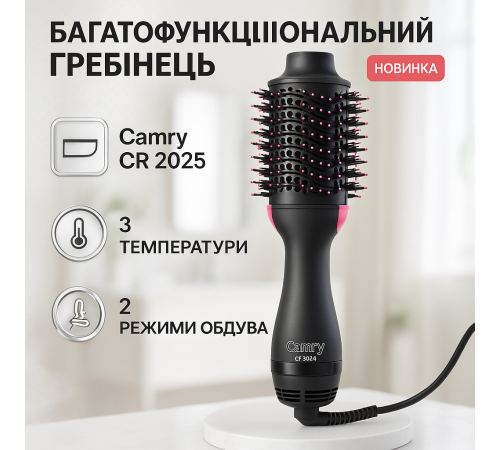 Фен с режимом регулировки температуры, Стайлер для объема волос, Фен ионизированный ZX-15