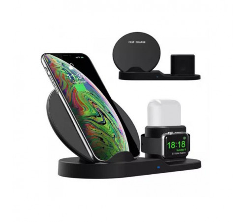 Док-станция зарядная станция Wireless fast charger 3 в 1 ZC-54