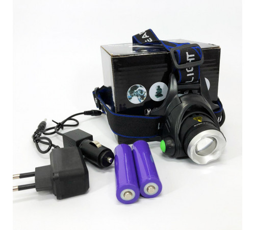 Налобный фонарик с usb зарядкой PLD-T115-PM30-TG, Мощный аккумуляторный фонарик на голову SM-61
