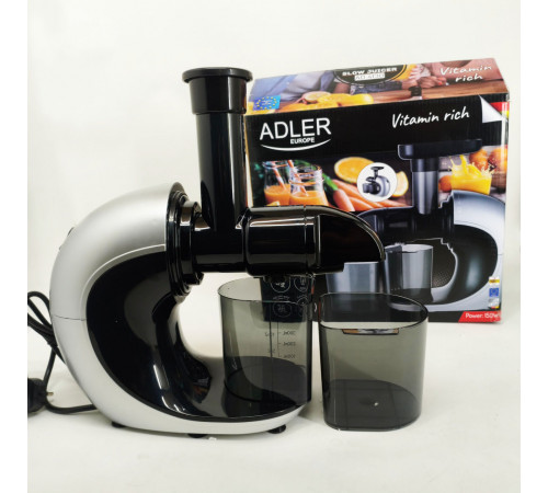 Соковыжималка шнековая для цитрусовых фруктов и овощей Adler AD 4130 домашняя электрическая на 150Вт WU-91
