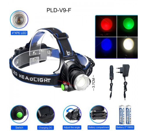 Налобный фонарик с usb зарядкой PLD-T115-PM30-TG, Мощный аккумуляторный фонарик на голову SM-61