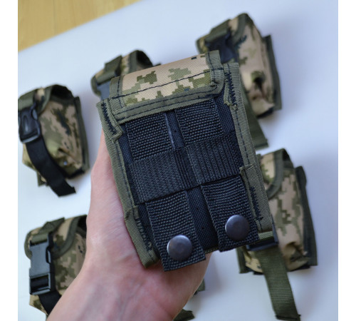 Качественный Подсумок под гранату из кордуры пиксель MOLLE для гранаты тактический YU-70