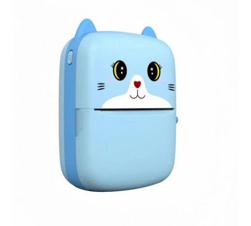 Портативный детский термопринтер с Bluetooth A8 Cat мини принтер для телефона Blue MD-95