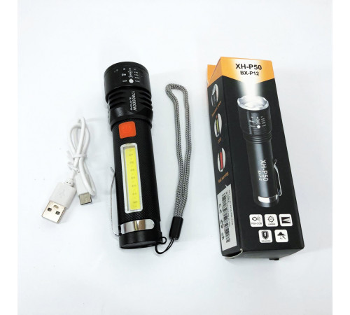 Фонарь для использования в темноте Police BL-C136-LM+COB, Армейские тактические фонари EG-19